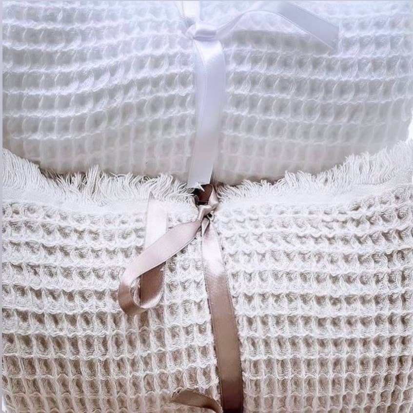 Soft Waffle Throw | Gray - Moniluxx