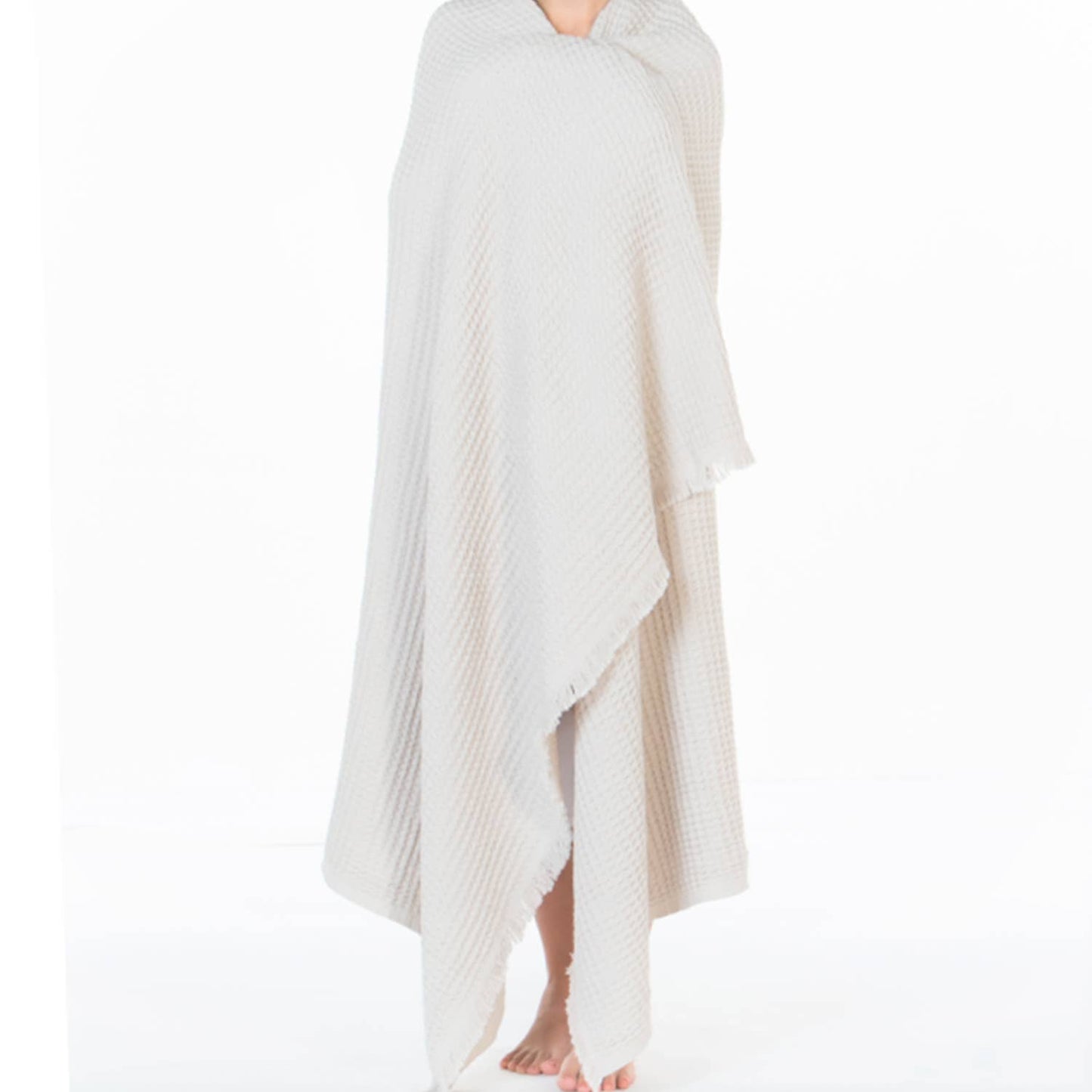 Soft Waffle Throw | White - Moniluxx