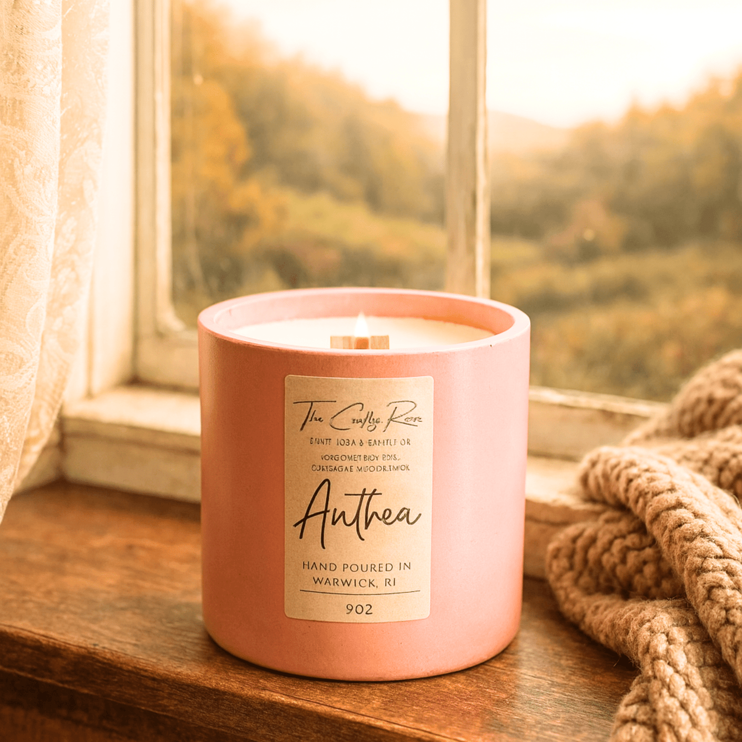 Anthea Coconut Soy Candle - Moniluxx