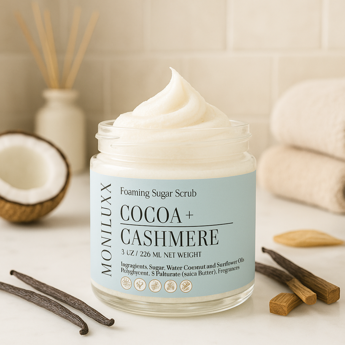 Cocoa+Cashmere Foaming Sugar Scrub