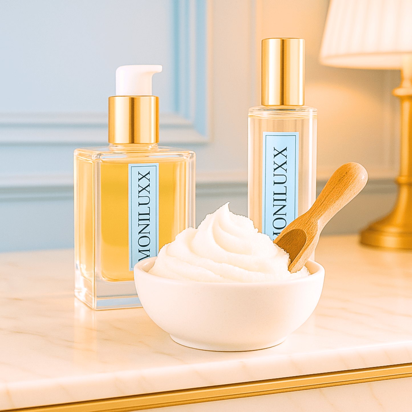 Vanilla+Sandalwood Foaming Sugar Scrub - Moniluxx