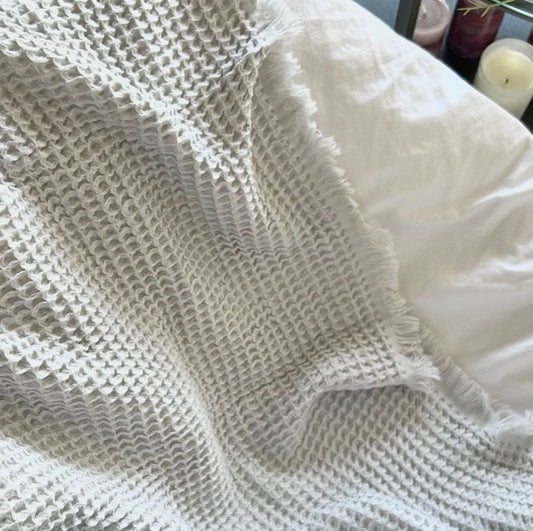 Soft Waffle Throw | Gray