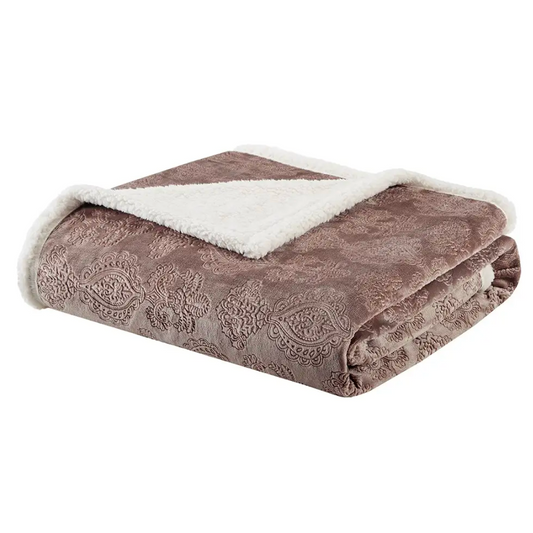 Embossed Velor Throw