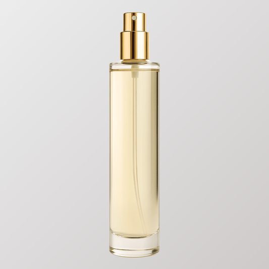 Moniluxx Hidden Blooms Body Perfume bottle with floral notes – clean, organic fragrance with bergamot, jasmine, and patchouli.