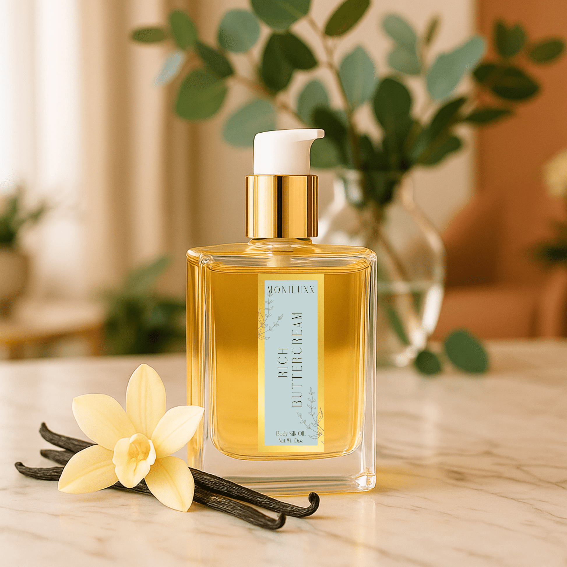 Rich Buttercream Body Silk Oil - Moniluxx