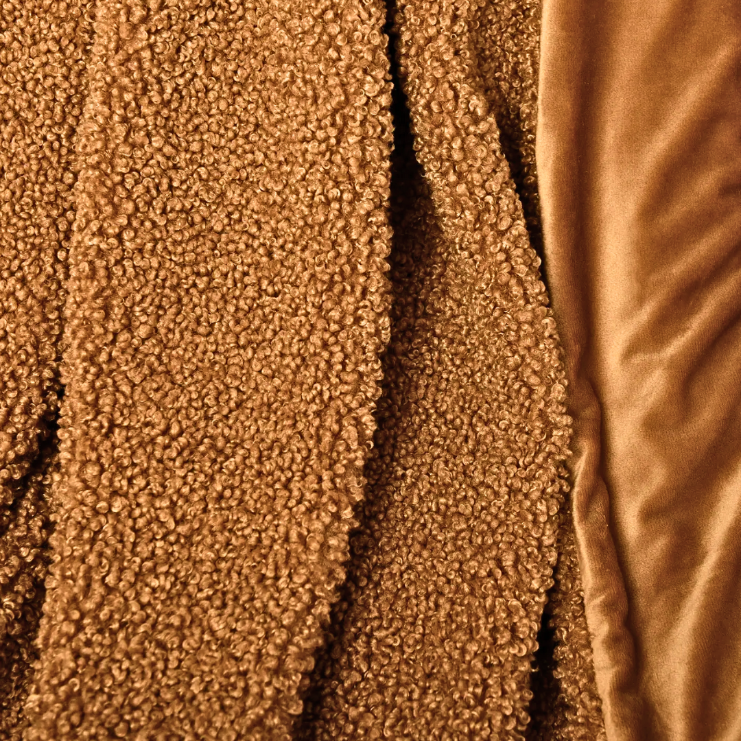 Plush Teddy Bear Throw - Cafe