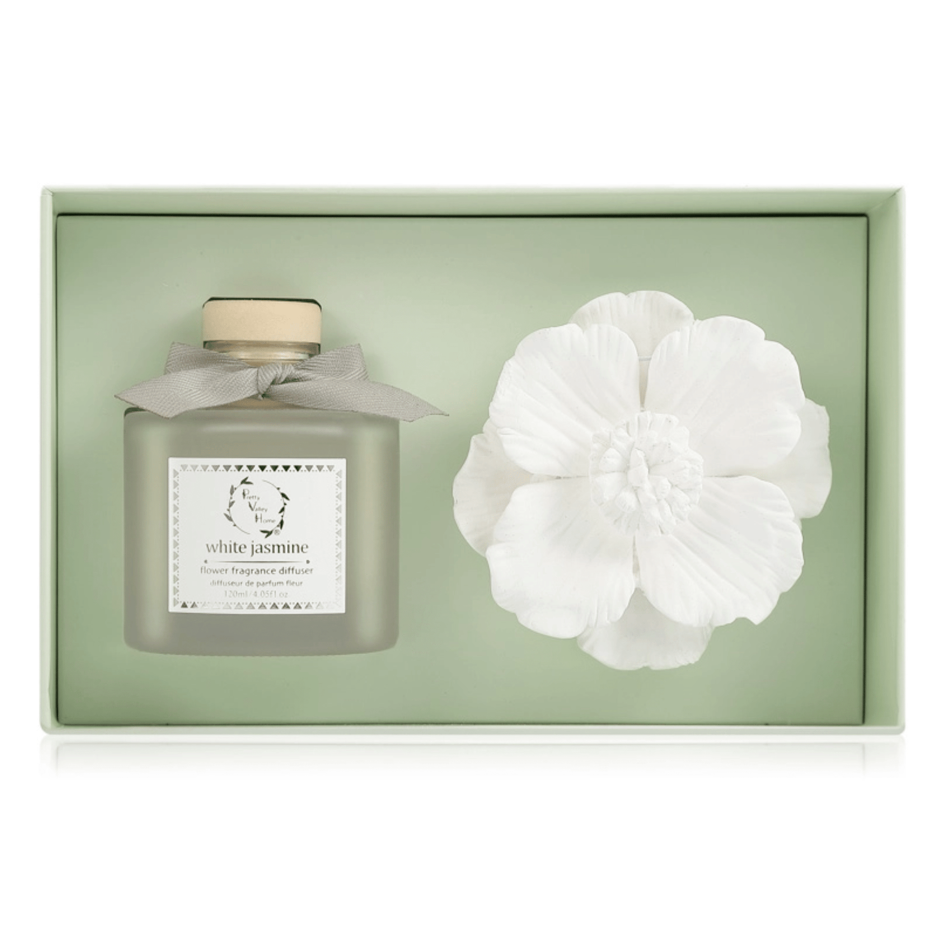 White Jasmine | Ceramic Flower Diffuser - Moniluxx
